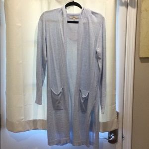 Peyton Primrose knit duster M pale blue